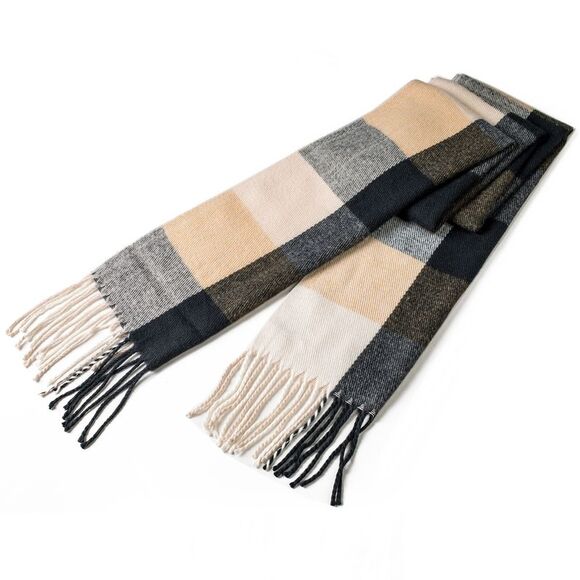 Alpine Swiss Mens Plaid Scarf Soft Winter Shawl Lightweight Cold-Weather Gear - Picture 8 of 8
